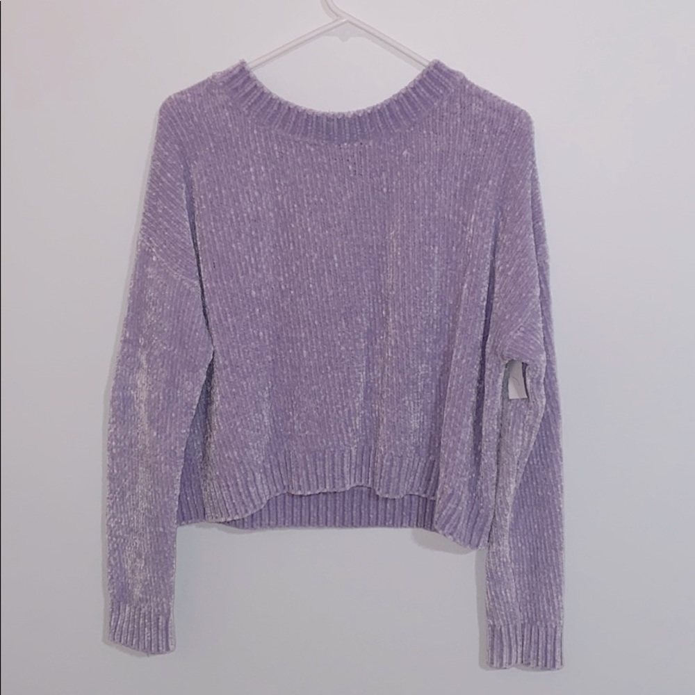 Light purple cropped sweater